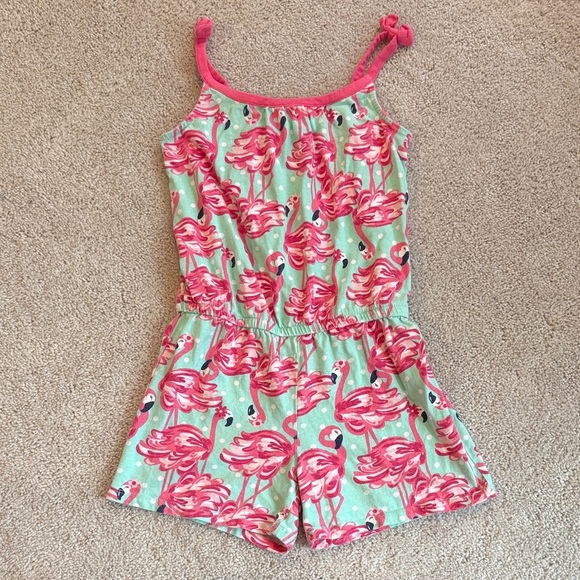 Gymboree Other - Gymboree Pink Flamingo Print Romper